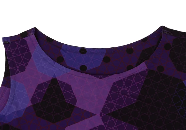 ISSEY MIYAKE Geometric Print Asymmetry Dress K-171107_004