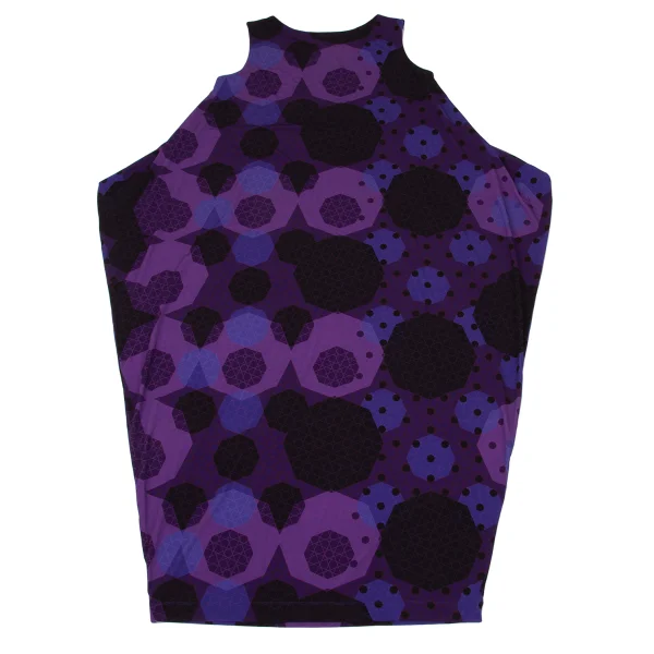 ISSEY MIYAKE Geometric Print Asymmetry Dress K-171107_008