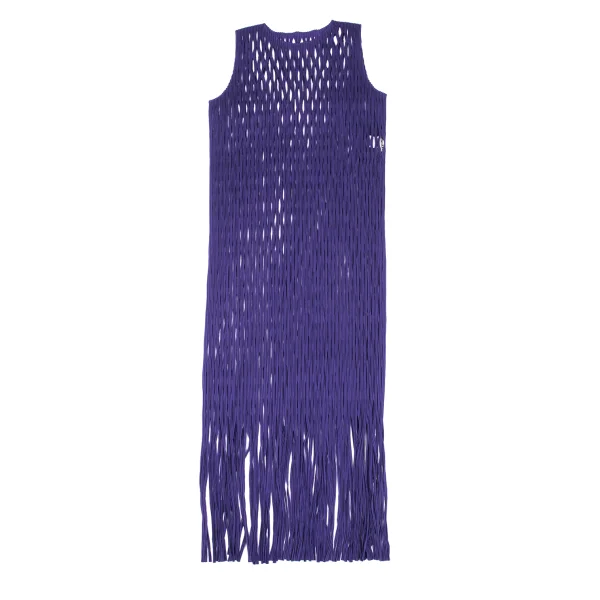 ISSEY MIYAKE Pleated Cutting Design Fringe Dress K-171108_002