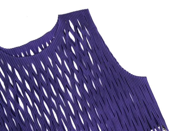 ISSEY MIYAKE Pleated Cutting Design Fringe Dress K-171108_005