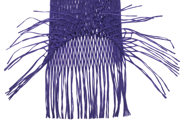 ISSEY MIYAKE Pleated Cutting Design Fringe Dress K-171108_007