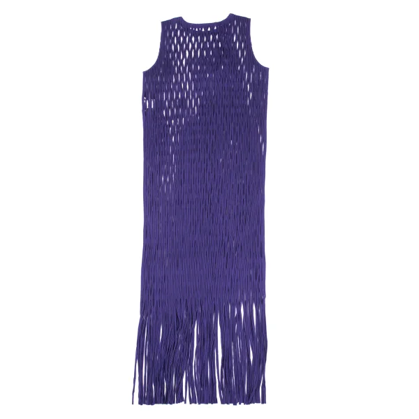 ISSEY MIYAKE Pleated Cutting Design Fringe Dress K-171108_008