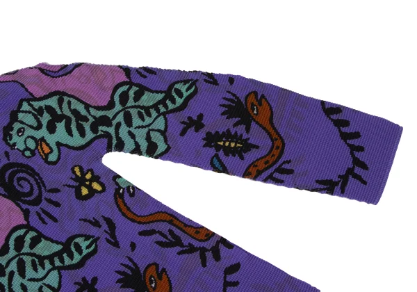 ISSEY MIYAKE me Stretch Pleats Animal Graphic Print Top  K-171111_006