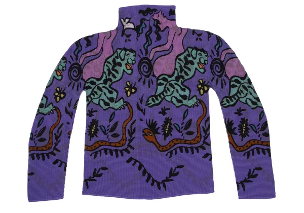 ISSEY MIYAKE me Stretch Pleats Animal Graphic Print Top  K-171111_011