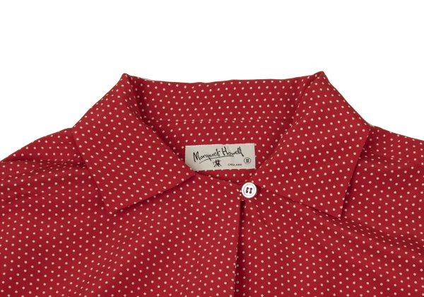 MARGARET HOWELL Silk Dot Print Open-collar Shirt K-171116_005