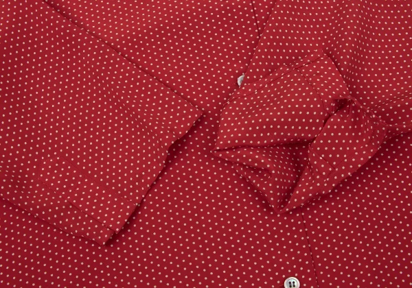 MARGARET HOWELL Silk Dot Print Open-collar Shirt K-171116_009