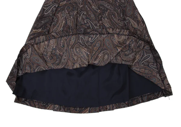 MARGARET HOWELL Wool Paisley Pleated Skirt K-171120_007