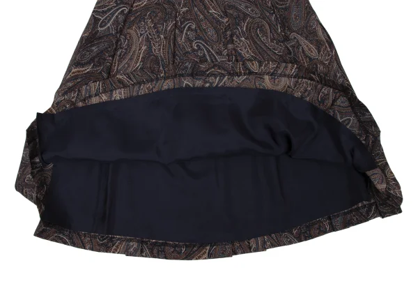 MARGARET HOWELL Wool Paisley Pleated Skirt K-171120_008