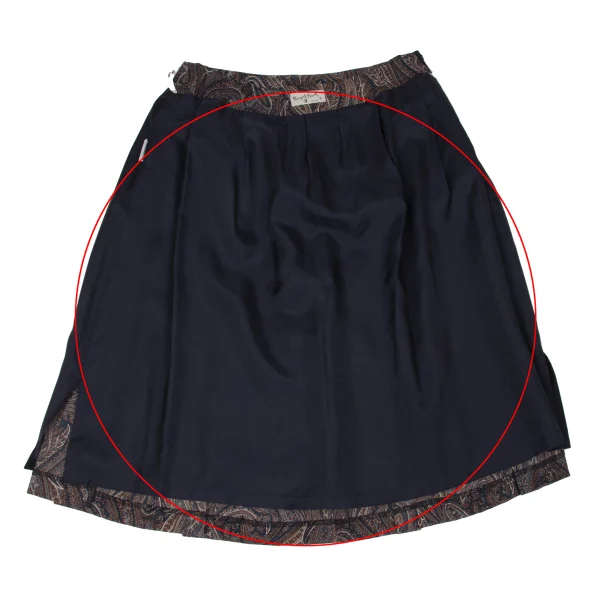 MARGARET HOWELL Wool Paisley Pleated Skirt K-171120_009