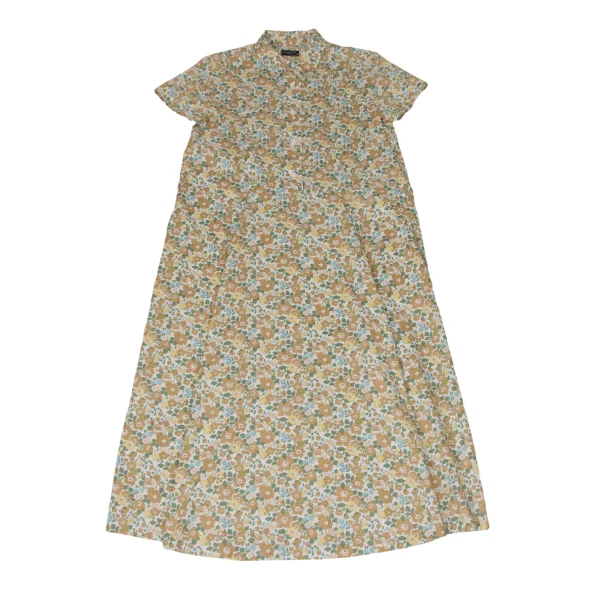 MARGARET HOWELL Cotton Floral Print Pullover Short-sleeved Dress K-171121_002