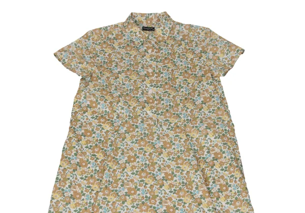 MARGARET HOWELL Cotton Floral Print Pullover Short-sleeved Dress K-171121_003