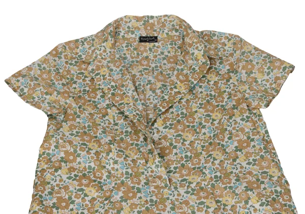 MARGARET HOWELL Cotton Floral Print Pullover Short-sleeved Dress K-171121_006