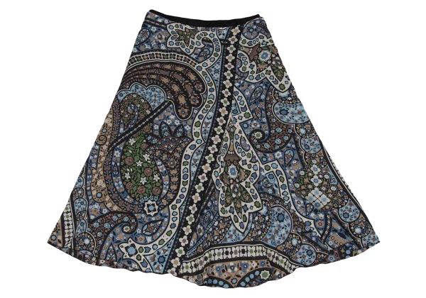 yoshie inaba Silk Floral Print Skirt K-171122_002