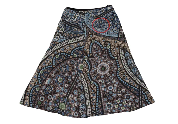 yoshie inaba Silk Floral Print Skirt K-171122_009