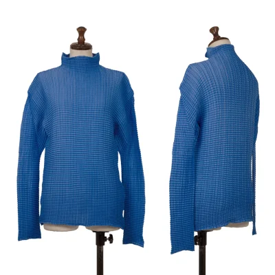 ISSEY MIYAKE Stretch Pleated Turtleneck T Shirt