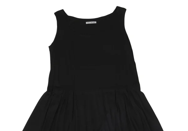 ISSEY MIYAKE Cotton Pleated Sleeveless Tunic K-171127_003