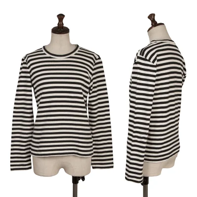 BLACK COMME des GARCONS Striped Long Sleeve Top