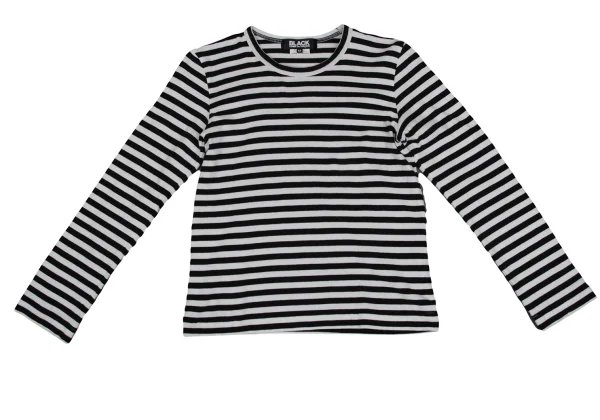 BLACK COMME des GARCONS Striped Long Sleeve Top K-171129_002