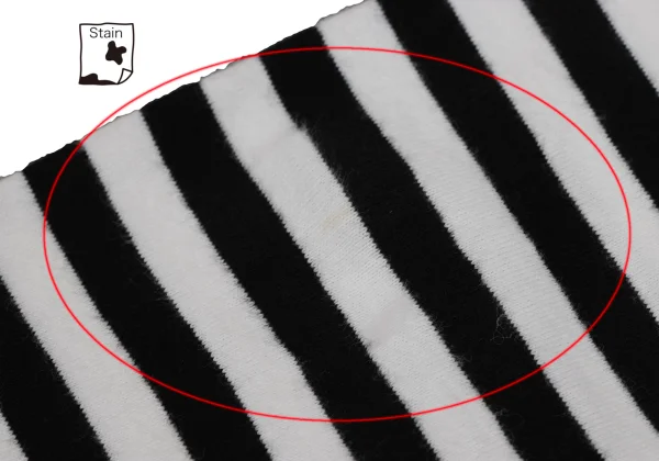 BLACK COMME des GARCONS Striped Long Sleeve Top K-171129_011
