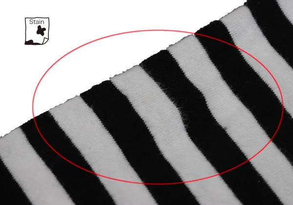 BLACK COMME des GARCONS Striped Long Sleeve Top K-171129_012