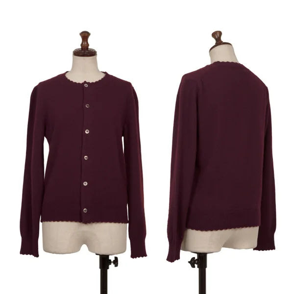 robe de chambre COMME des GARCONS Cashmere Knit Cardigan Bordeaux S-M K-171132_001