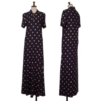 robe de chambre COMME des GARCONS Rayon Reverse Printed Dot Short Sleeved Dress