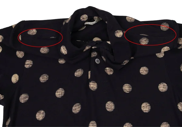 robe de chambre COMME des GARCONS Rayon Reverse Printed Dot Short Sleeved Dress K-171134_004