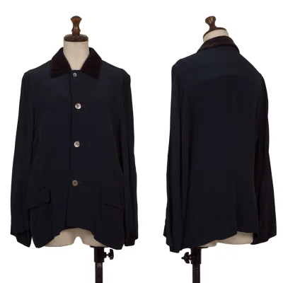 Unbranded Rayon Velour Collar Jacket