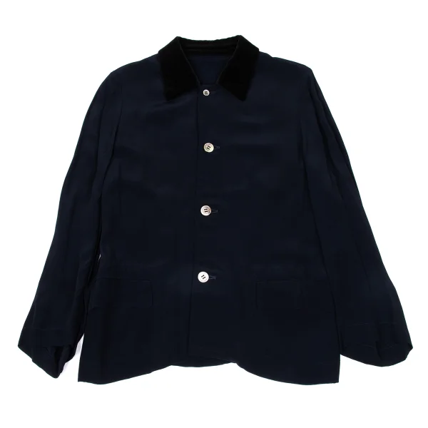 Unbranded Rayon Velour Collar Jacket K-171136_002