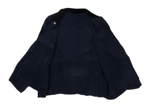 Unbranded Rayon Velour Collar Jacket K-171136_012
