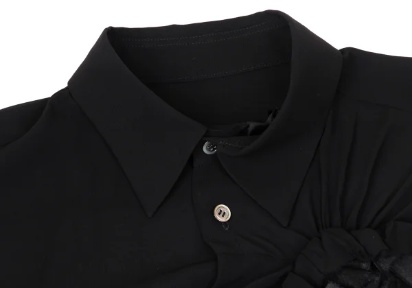 tricot COMME des GARCONS Floral Corsage Sheer Shirt K-171137_004
