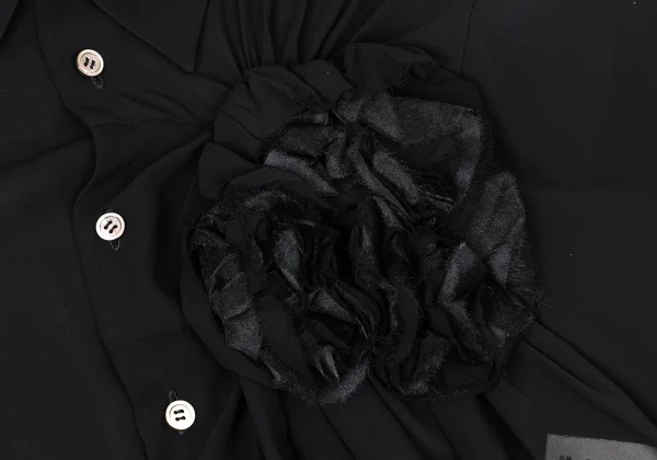 tricot COMME des GARCONS Floral Corsage Sheer Shirt K-171137_005