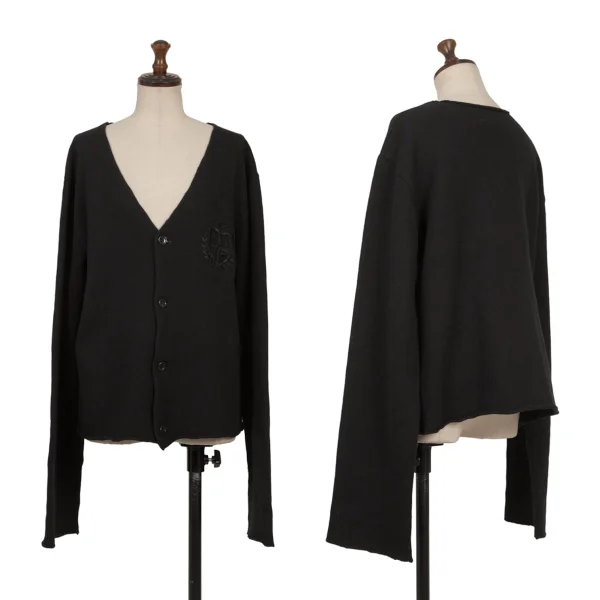 tricot COMME des GARCONS Emblem Embroidery Knit Cardigan Black L K-171138_001