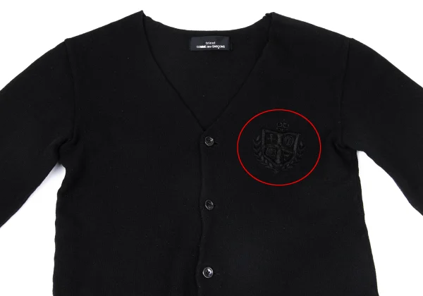 tricot COMME des GARCONS Emblem Embroidery Knit Cardigan K-171138_003