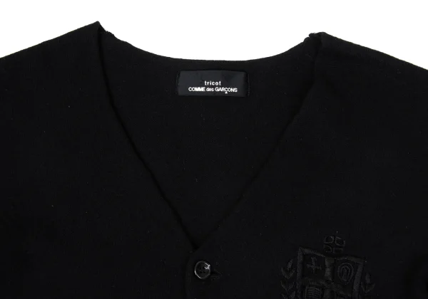 tricot COMME des GARCONS Emblem Embroidery Knit Cardigan K-171138_005