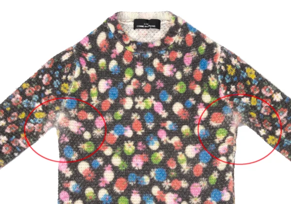 tricot COMME des GARCONS Floral Printed Knit Sweater K-171140_003