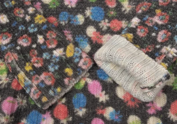 tricot COMME des GARCONS Floral Printed Knit Sweater K-171140_008