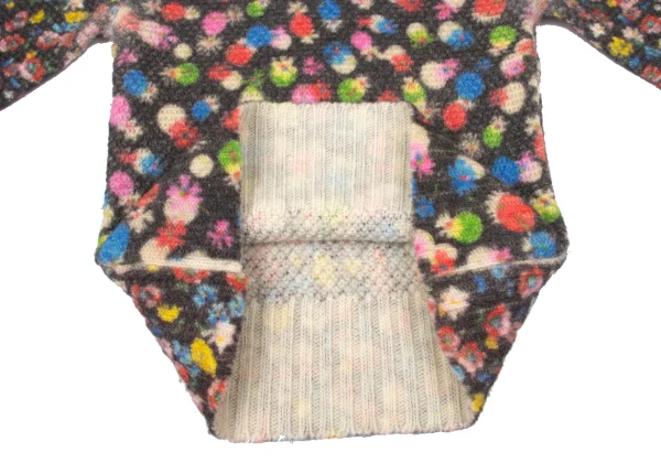 tricot COMME des GARCONS Floral Printed Knit Sweater K-171140_010