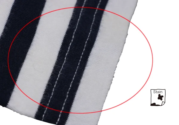 COMME des GARCONS Logo Print Striped T Shirt K-171144_007