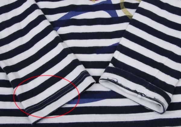 COMME des GARCONS Logo Print Striped T Shirt K-171144_008