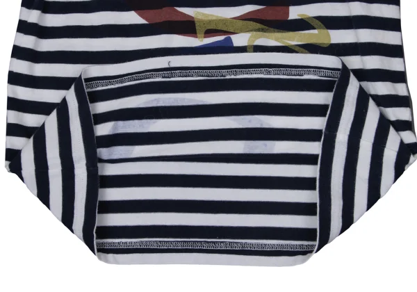 COMME des GARCONS Logo Print Striped T Shirt K-171144_013