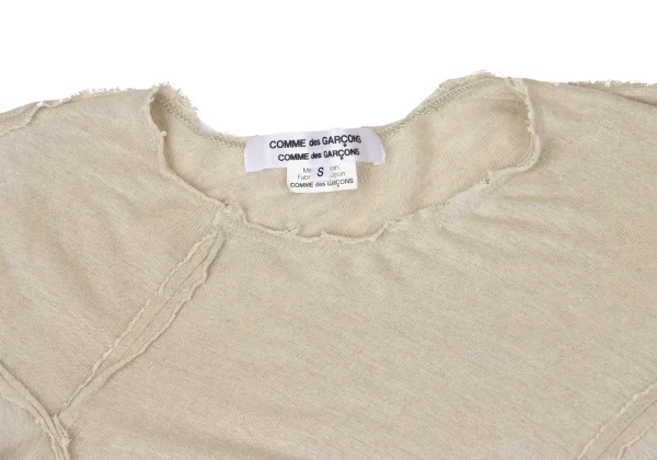 COMME des GARCONS Linen Inside-out Design T Shirt K-171145_004