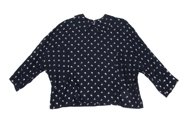 COMME des GARCONS Washed Patterned Dolman Blouse K-171147_002