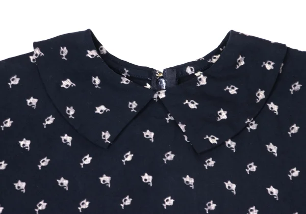 COMME des GARCONS Washed Patterned Dolman Blouse K-171147_004