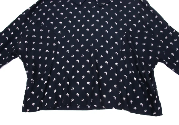 COMME des GARCONS Washed Patterned Dolman Blouse K-171147_008