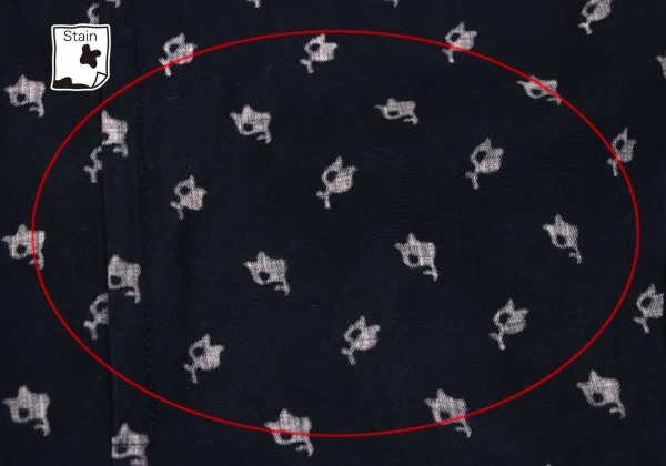 COMME des GARCONS Washed Patterned Dolman Blouse K-171147_011