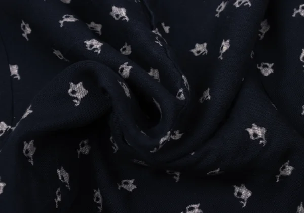 COMME des GARCONS Washed Patterned Dolman Blouse K-171147_014