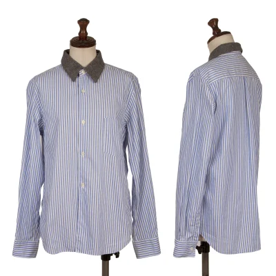 COMME des GARCONS Collar Switching Striped Shirt