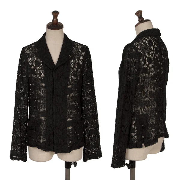 COMME des GARCONS Flower Lace Jacket Black S K-171159_001