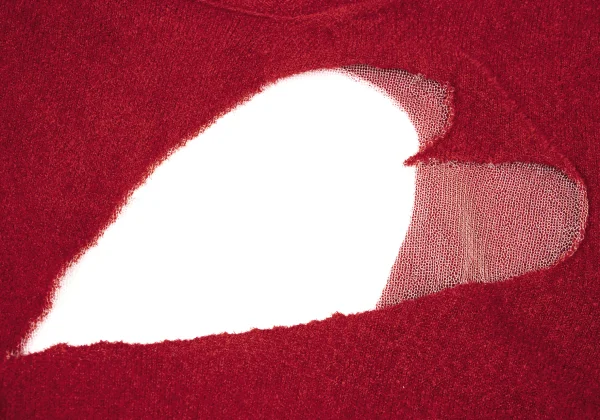 COMME des GARCONS Heart Mesh Mole Knit K-171164_005